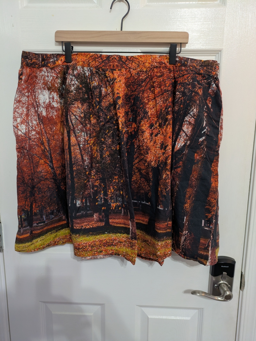 Modcloth Autumn Forest Print A-Line Size 3X